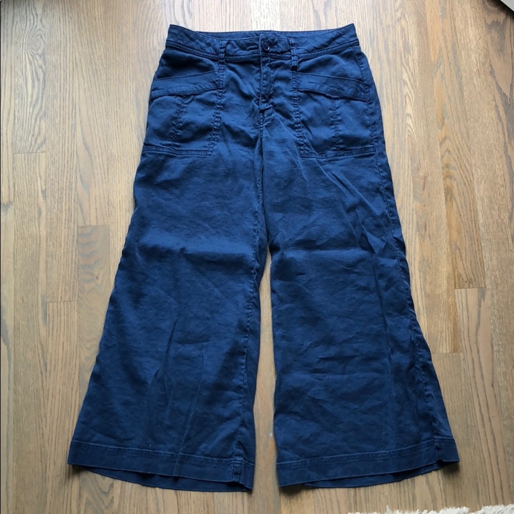 Wide leg cropped pants from Anthropologie